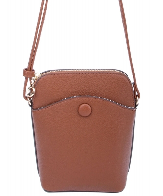 Fashion Pocket Crossbody Bag Cell Phone Purse CA116 COFFEE